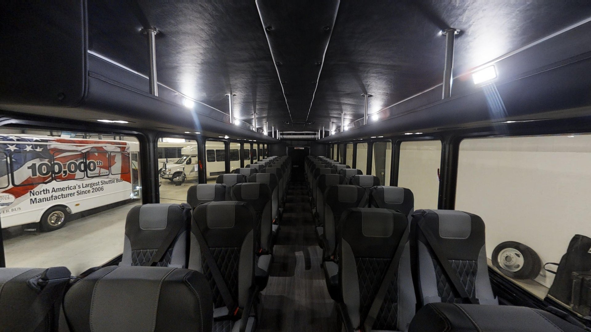 28 Passenger 2 Wheelchair With Flip And Foldaway Seats Plus Driver Main Room