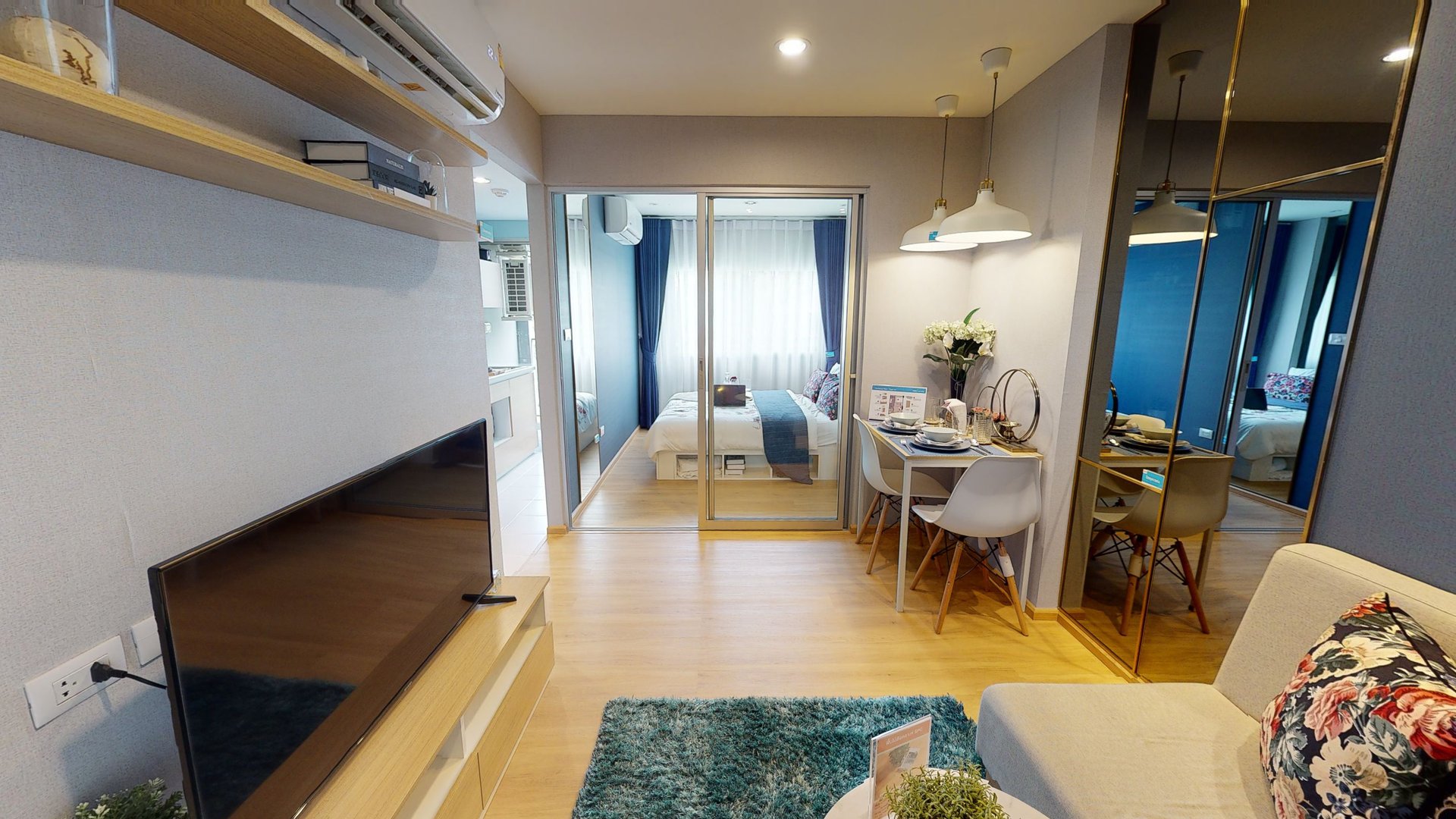 Sale DownCondoVipawadee, Don Mueang, Lak Si : **Best price** Sale down payment Sena Kit, BTS Saphan Mai, 26.12 sq m, closed kitchen, next to the balcony
